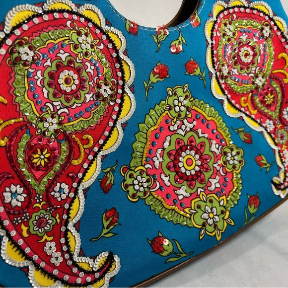 Vintage Isabella Fiore beaded paisley shoulder bag - Picture 5 of 8